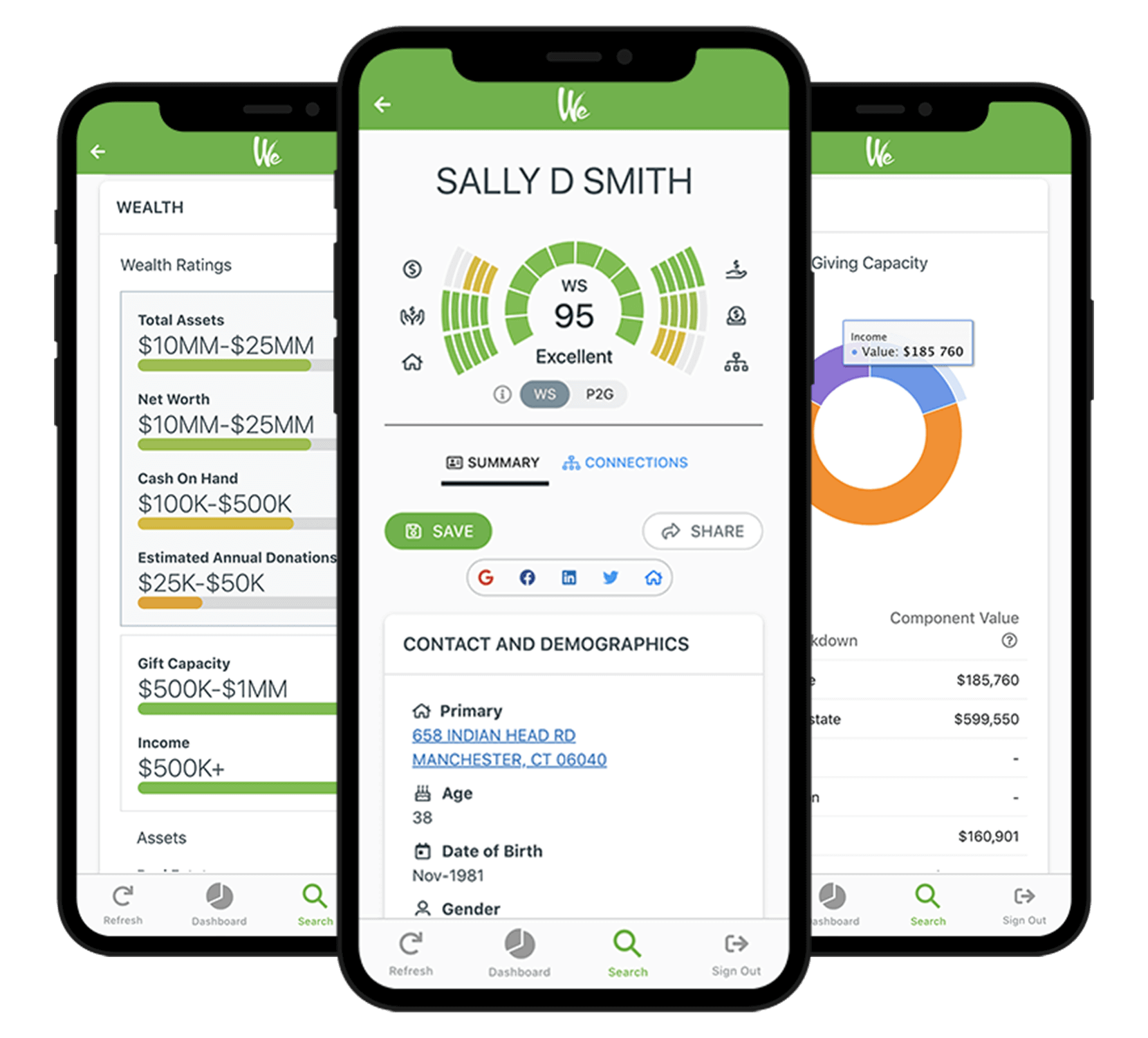 WealthEngine mobile app